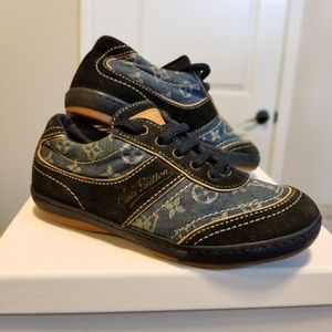 Louis Vuitton Blue Denim Low Top Tennis